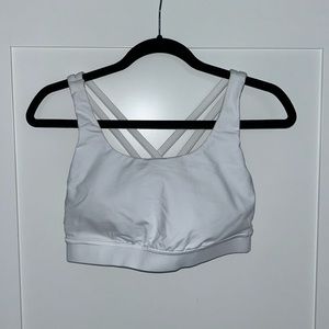 lululemon white sports bra size 4